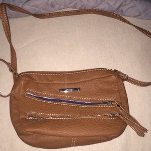 tan nine west purse